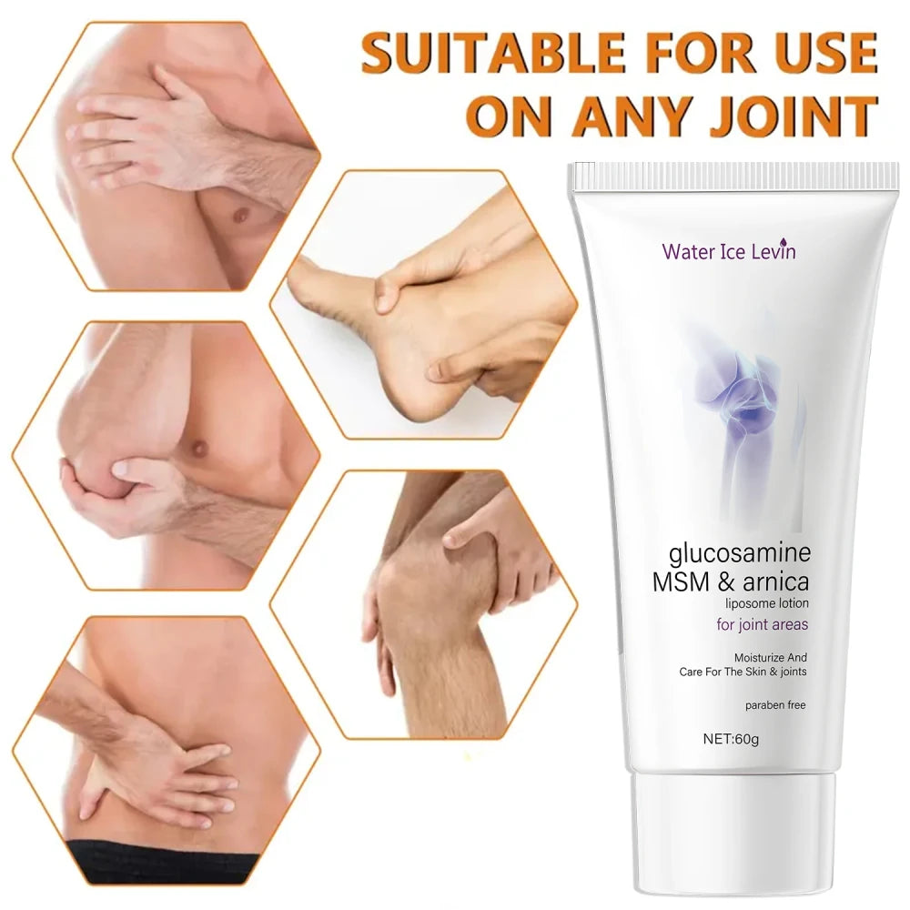 Glucosamine MSM & Arnica Joint Cream Liposome Lotion - Moisturizes, Nourishes & Protects Skin & Joints, Paraben-Free Formula.