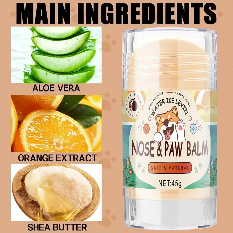 45g Pet Paw Care Cream, Rich in Natural Plant Ingredients Such as Shea Butter and Coconut Oil, Gently Moisturizes and Quickly Relieves Dry Paws, and Cares for the Health of Pet Paws
