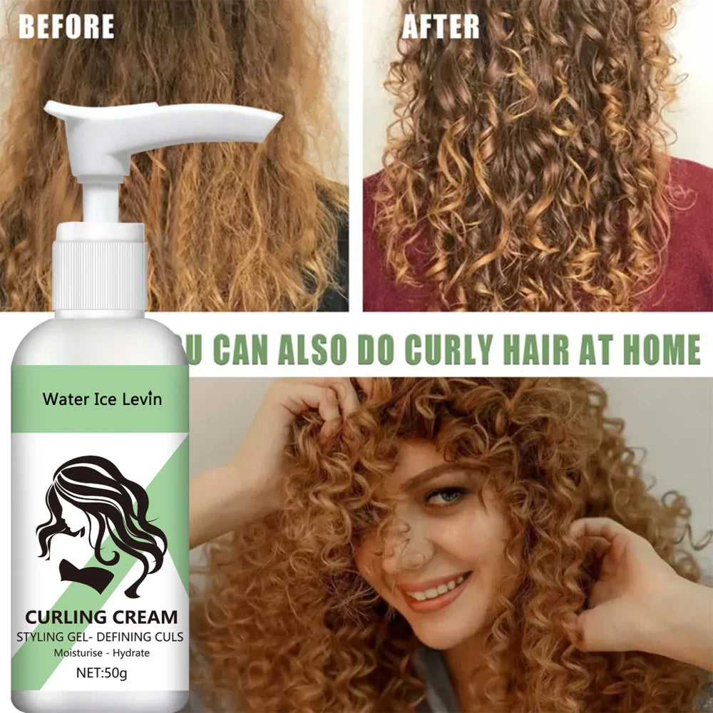 Curly Hair Cream Moisturizing Curly Hair Elasticity Styling Curly Hair Elasticity Conditioner Neutral Suitable for All Hair Types