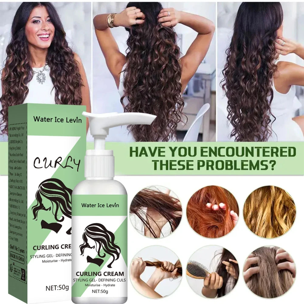 Curly Hair Cream Moisturizing Curly Hair Elasticity Styling Curly Hair Elasticity Conditioner Neutral Suitable for All Hair Types