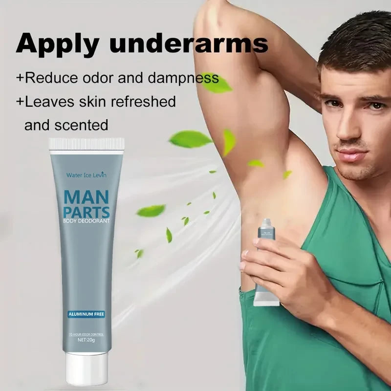 Men's Private Fragrance Cream for Private Parts and Underarms Cleansing Deodorant and Body Fragrance Treatment Cream