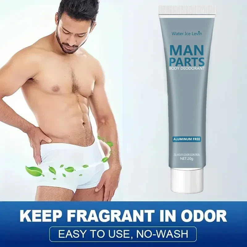 Men's Private Fragrance Cream for Private Parts and Underarms Cleansing Deodorant and Body Fragrance Treatment Cream