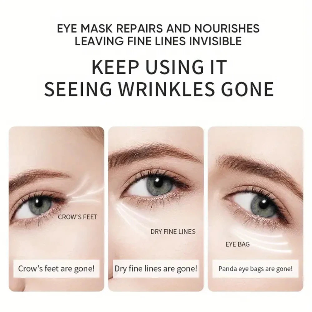 60pcs Aloe Vera Collagen Eye Mask Anti Dark Circles Removal Eyes Bags Moisturizing Firming Eye Patches Eyes Skin Care Products
