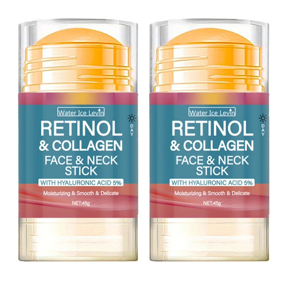 Retinol Face and Neck Treatment Bar with Firming Elasticity Improve Loose Skin Lotion Moisturizes and Brightens Skin