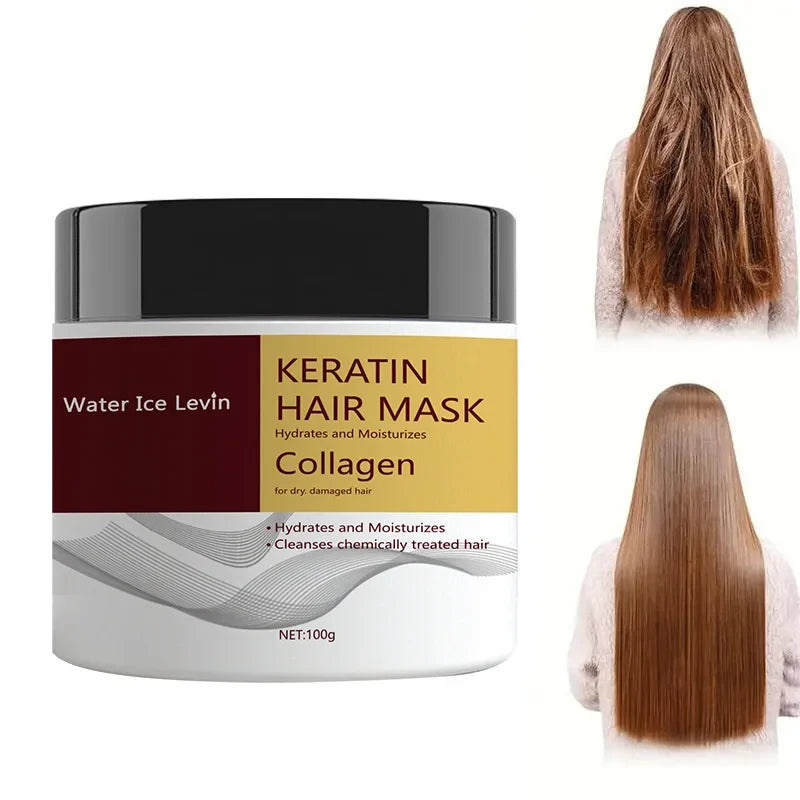 Miracle Hair Mask, Containing Collagen and Keratin - Deeply Nourishing with Coconut Oil - Intense Hydration and Moisturization - Repairs Fine, Thin, Fragile, Dry, and Damaged Hair