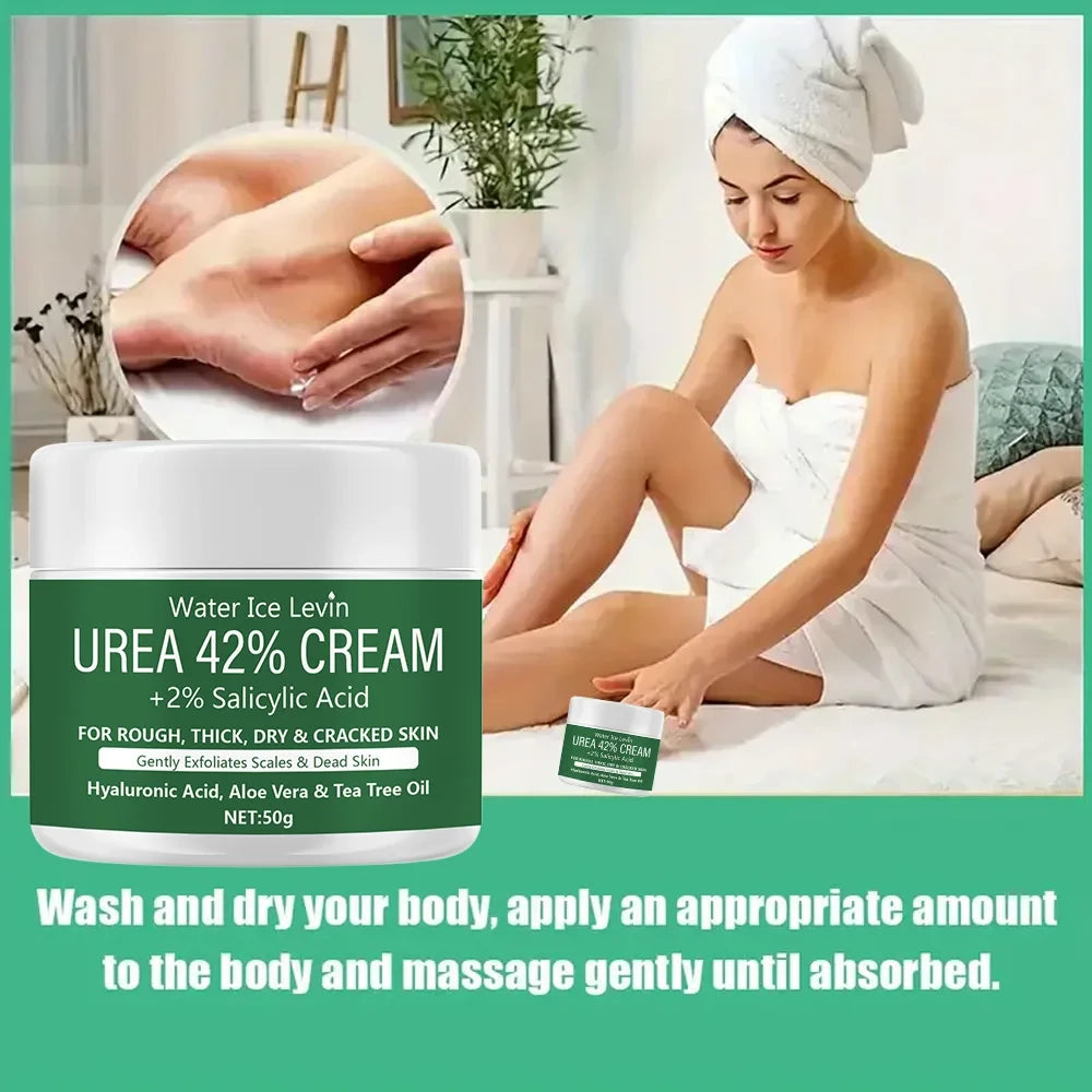 New 42% Urea Cream + 2% Salicylic Acid Foot and Hand Moisturizer, Deep Moisturizer and Nourishing Moisturizer