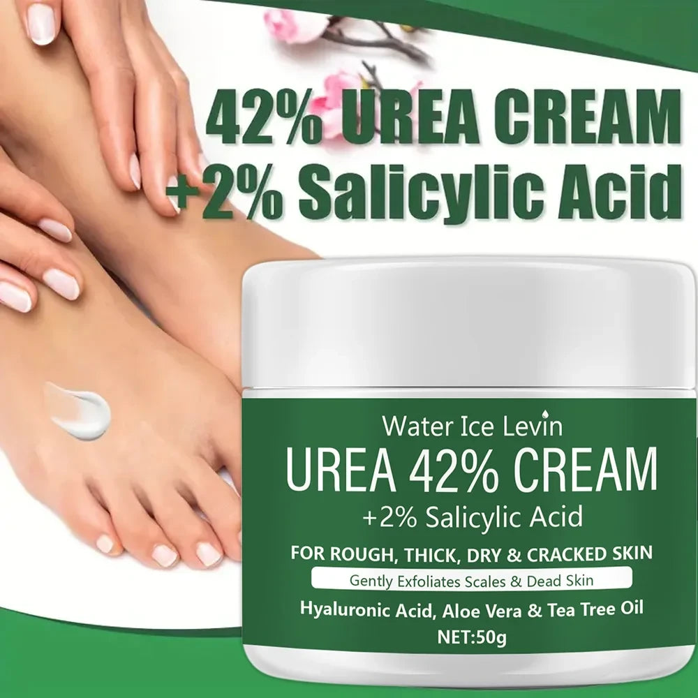 New 42% Urea Cream + 2% Salicylic Acid Foot and Hand Moisturizer, Deep Moisturizer and Nourishing Moisturizer