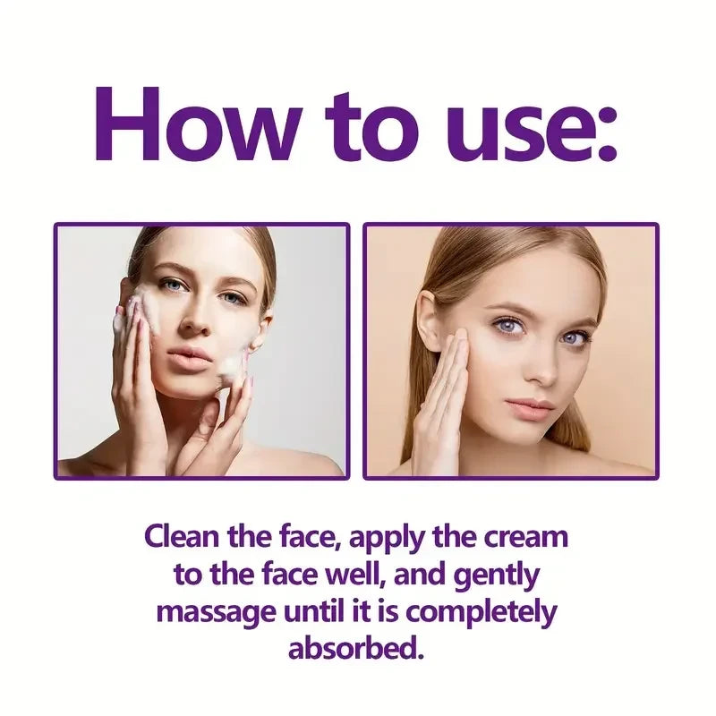 Instant Face Lift Cream with Hyaluronic Acid for Wrinkles. Firming Solution.