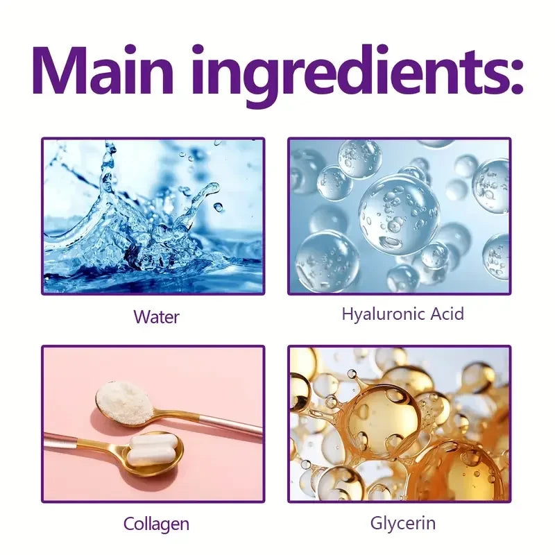 Instant Face Lift Cream with Hyaluronic Acid for Wrinkles. Firming Solution.