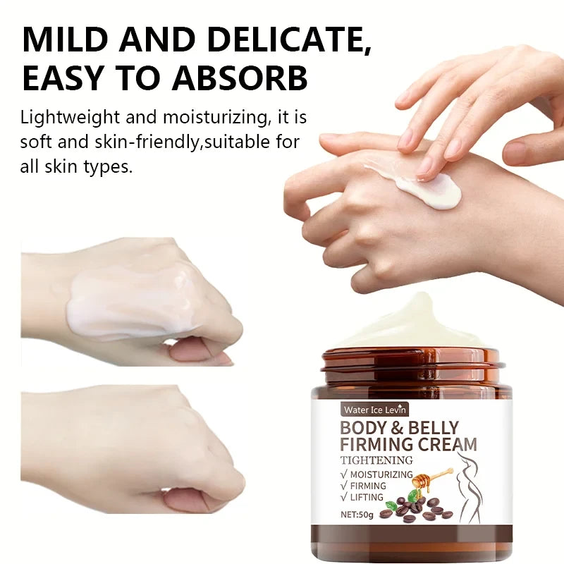 Abdominal Control Firming Cream - 60g, Deep Moisturizing and Hydrating with Plant Extracts, Alcohol-Free, Suitable for All Skin Types, Fragrance-Free, Enhances Skin Elasticity