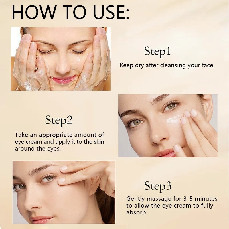 Honey Eye Cream Lightens Dark Circles, Firming Skin Instant Eye Repair Essence Eye Beauty Treatment