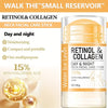 45g Retinol and Collagen Day and Night Neck Cream Facial Stick, Hydrating and Moisturizing, Non-Greasy, Easy to Use, Easy to Absorb, Gentle and Non-Irritating, Deeply Absorbed!
