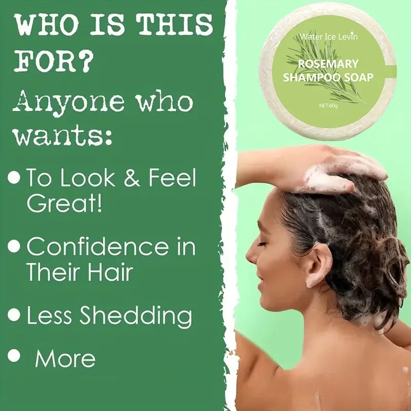 Rosemary Shampoo Hair Growth Soap Moisturizing Oil Control Non Irritating Increase Gloss Nourishing Hair Strengthening Shampoo