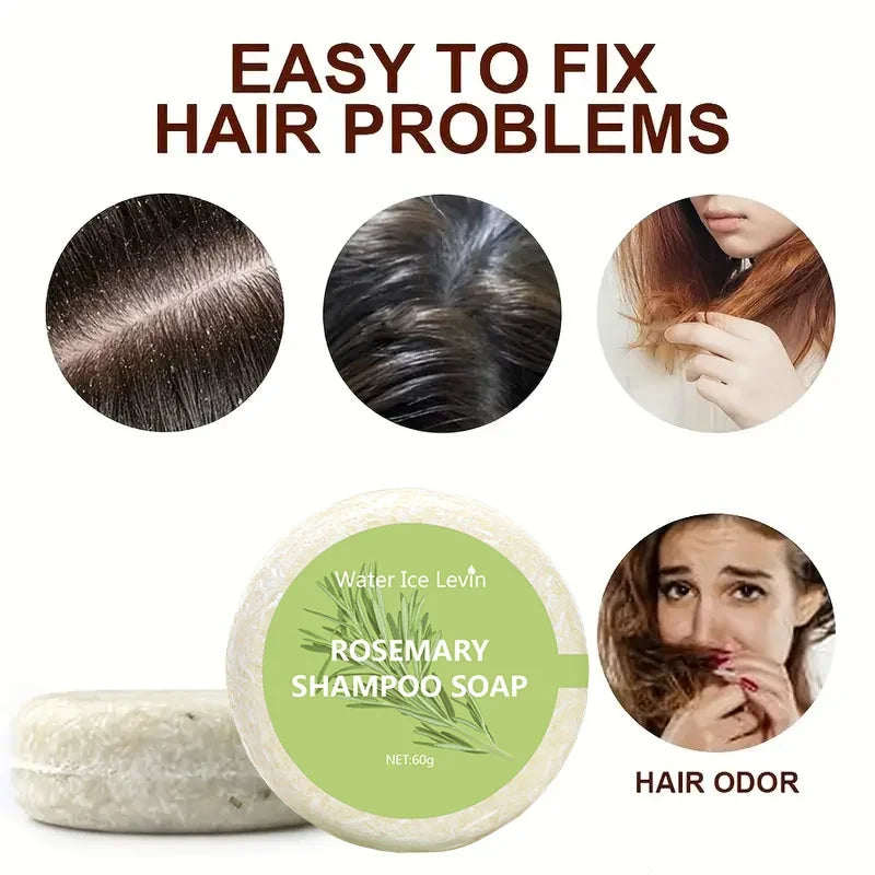 Rosemary Shampoo Hair Growth Soap Moisturizing Oil Control Non Irritating Increase Gloss Nourishing Hair Strengthening Shampoo