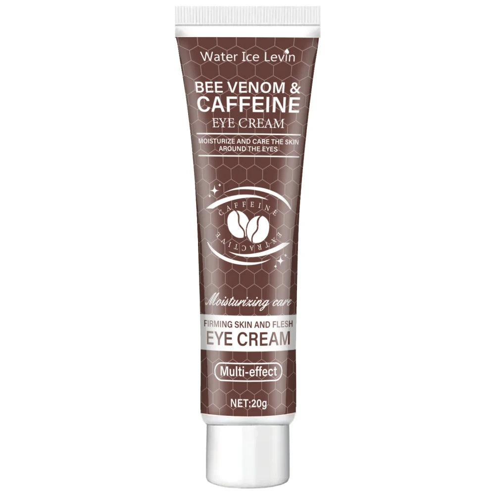 Natural caffeine powerful moisturizing and firming eye cream 20g, used for puffiness and dark circles. After use, it lifts the eye area, reducing wrinkles and signs of aging, and lightens the appearance of sagging skin