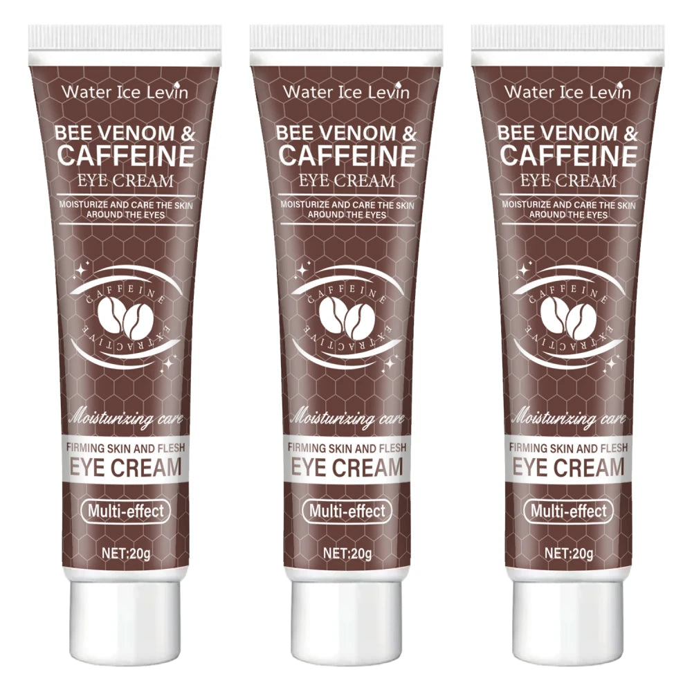 Natural caffeine powerful moisturizing and firming eye cream 20g, used for puffiness and dark circles. After use, it lifts the eye area, reducing wrinkles and signs of aging, and lightens the appearance of sagging skin