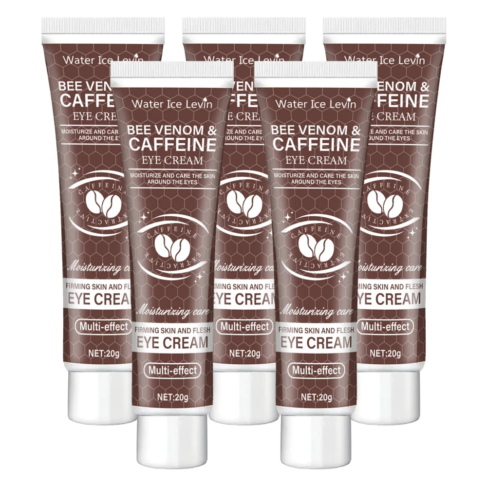 Natural caffeine powerful moisturizing and firming eye cream 20g, used for puffiness and dark circles. After use, it lifts the eye area, reducing wrinkles and signs of aging, and lightens the appearance of sagging skin