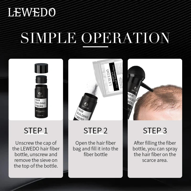 100g Hair Fibers Keratin Hair Building Fiber Powder Instant Hair Growth Thickening Fiber Refill Bag Bald Extension Care Product