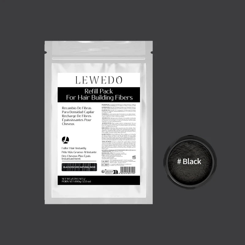 100g Hair Fibers Keratin Hair Building Fiber Powder Instant Hair Growth Thickening Fiber Refill Bag Bald Extension Care Product