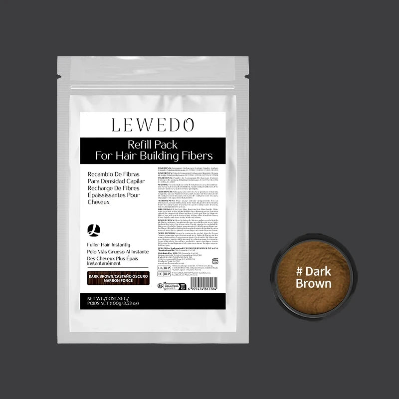 100g Hair Fibers Keratin Hair Building Fiber Powder Instant Hair Growth Thickening Fiber Refill Bag Bald Extension Care Product