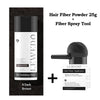 Hair Fiber Kit 25g Hair Building Fibers Unisex Instantly Adds Volume Conceals Thinning Areas for Fuller Hair Powder Nozzle Set