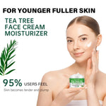 CLAFACES Tea Tree Oil Face Cream Anti-Aging and Freckle Removal Daily Facial Care Cream with Natural Ingredients