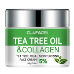 CLAFACES Tea Tree Oil Face Cream Anti-Aging and Freckle Removal Daily Facial Care Cream with Natural Ingredients