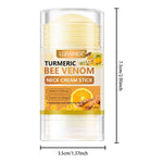 LGRAMER Turmeric Vitamin C Neck Cream Stick Face Cream Stick Anti-Aging Lightens Spots and Wrinkles Whitening