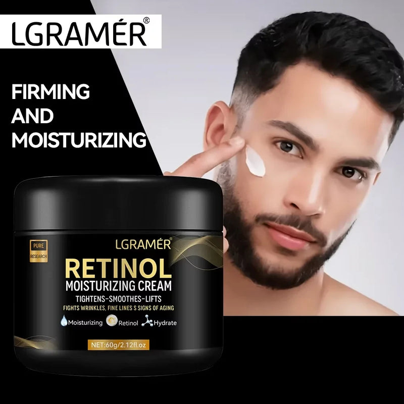 Men's Retinol Face Moisturizer Moisturizing Retinol Cream Moisturizing Anti-Wrinkle Aging Shrink Pores Whitening Smooth Retinol