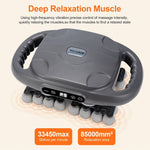 Fascia Gun 42-heads Deep High Frequency Vibration 42mm Wireless Waist and Back Massager Body Relaxation Shoulder Calf Massager