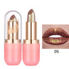 Metallic Violet Chameleon Lipstick Color Changing Matte Glitter Diamond Waterproof Pearl Shine Lip Gloss Sexy Makeup Halloween