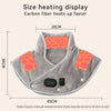 Electric Heating Shoulder Neck Pad Cervical Wrap Three Gear Thermal Compress Massager Vibration Shawl Warm Back Tool Relax Brace