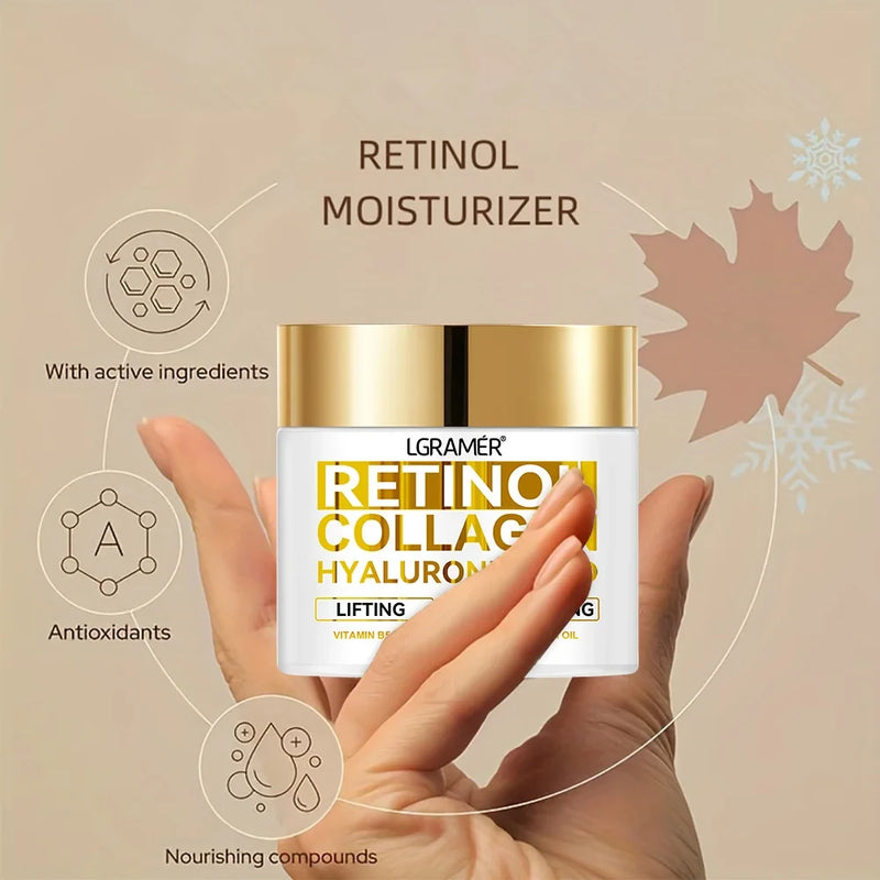 Retinol Anti Aging Face Cream Moisturizing Wrinkle Remover Collagen Hyaluronic Acid Creams Skin Care Cosmetic 30&60ML