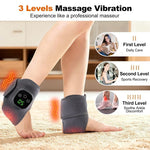 2026 New Electric Cordless Ankle Massager Hot Compress Ankle Foot Brace Wrap Warmer Wrist Tenosynovitis Vibration Relaxation