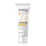 BIOAQUA Rice Raw Pulp Facial Cleanser Face Wash Foam skincare Moisturizing Skin Brightening Rejuvenation Face Cleanser Skin Care