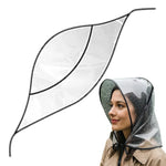 Clear Reusable Waterproof Rain Hat with Wide Brim for Women Lady Outdoor Travel Hiking Gardening Shopping Beach Wind Protection