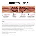 Magic Peel Off Lip Cosmetic Matte Lip Liner Pencil Long Lasting Waterproof Smudge Proof Transfer Proof Peel Off Lip Stain Tattoo