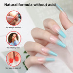 2Pcs/set Nail Primer Fast Air Dry Prep Dehydrator For Nail Soak Off Base Primer Gel First Nails Gel For Professional Manicure