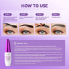 4Color Eyebrow gel Tint  peel-off waterproof Tattoo Brow Tint Smudge-Proof Sweat Resistant Waterproof non-sticky Cosmetics