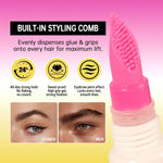 Brow Lamination Gel With Comb Super Lift Brow Glue Long Lasting Strong Hold Clear Gel For Defined Eyebrow Makeup
