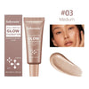 Natural Glow Enhancer Foundation Glowing Moisturizing Lightweight base Multi-purpose Face Body Glitter Cream Bronzer For Paris