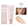 Natural Glow Enhancer Foundation Glowing Moisturizing Lightweight base Multi-purpose Face Body Glitter Cream Bronzer For Paris