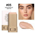 Stick Foundation Balm Serum Boosted Skin Tint Foundation Stick Smooth Plumper Hight Coverage Travel Bronze Foundation Stick Make