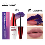 Peel Off Rose Pink Lip Gloss Matte Outline Contour Tattoo Lip Stain Waterproof Transfer Resistant Tear Off Natural Lip Tint