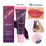 Peel Off Rose Pink Lip Gloss Matte Outline Contour Tattoo Lip Stain Waterproof Transfer Resistant Tear Off Natural Lip Tint