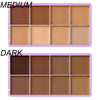 8 Shade Cream Concealer Palette Waterproof Full Coverage Multi-Function Cream Blemishes & Cover Long-Lasting Korean Makeup