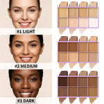 8 Shade Cream Concealer Palette Waterproof Full Coverage Multi-Function Cream Blemishes & Cover Long-Lasting Korean Makeup