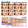 8 Shade Cream Concealer Palette Waterproof Full Coverage Multi-Function Cream Blemishes & Cover Long-Lasting Korean Makeup