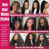 Pre-divided Bulk Hair for Braiding Deep Wave Crochet Human Hair Knotless Miracle Knots Hair Extensions Boho Braids Invisible