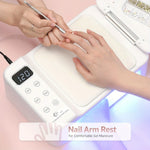 Professional UV LED Nail Lamp Nail Lamp with 63 Beads and Display Auto Sensor and 4 Timer Settings Gel Curing Lamp for home use